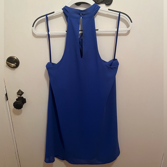 Blue Short Halter Dress - Picture 3 of 4